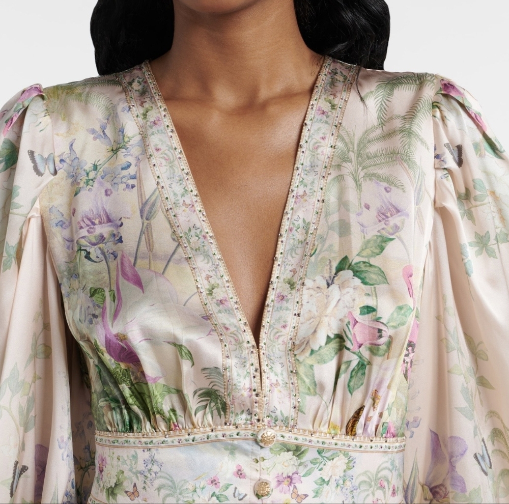 Camilla button front frill dress - Picture 3 of 15